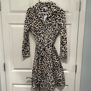 Jcrew Factory Leopard Shirtdress, Size 2